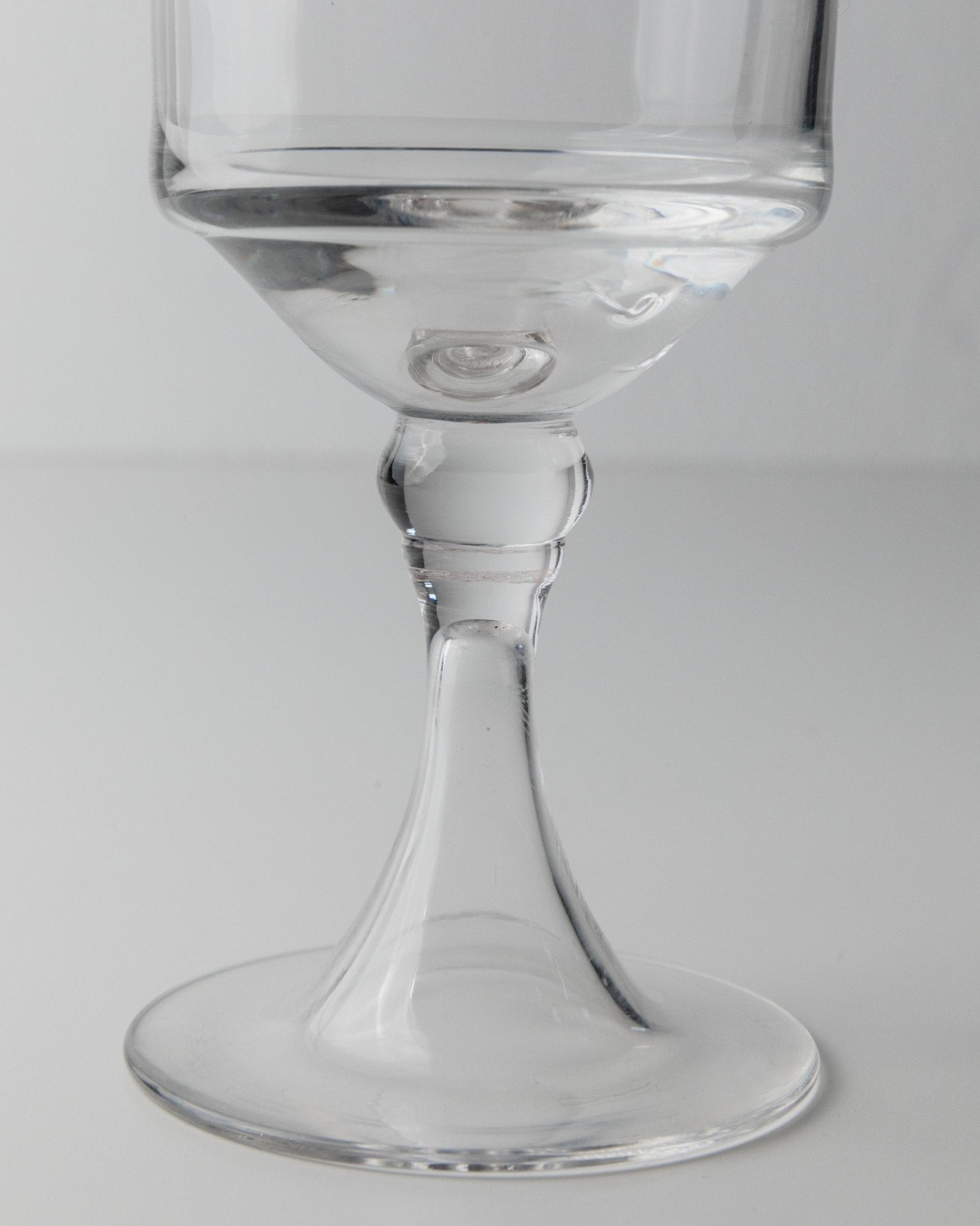 Set von 4 Vintage Weingläser Mid-Century Design Italien 70er