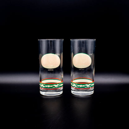 Set von 2 Vintage Coca-Cola Gläser
