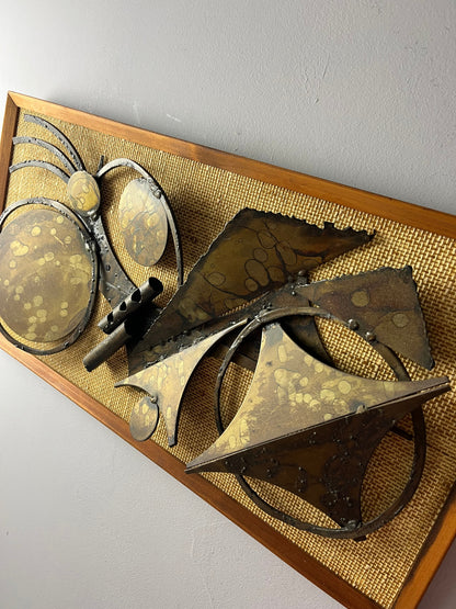 Vintage Wandskulptur von Henrik Horst