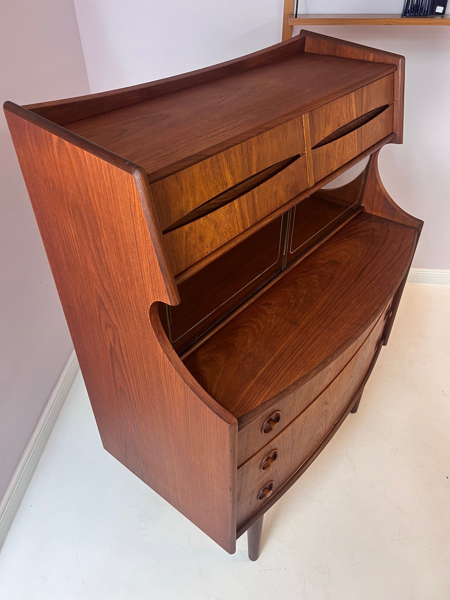 Secrétaire vintage en teck par Gunnar Falsig