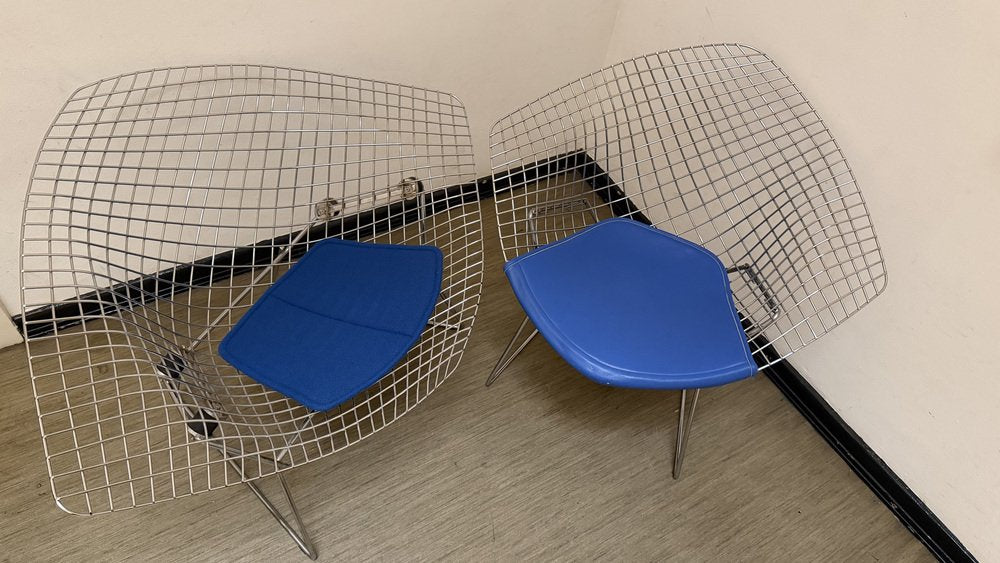 Set von 2 Stühle "Diamond Chair" 421 und 422 von Harry Bertoia für Knoll