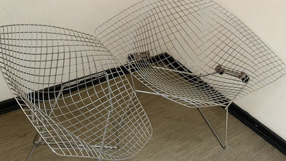 Set von 2 Stühle "Diamond Chair" 421 und 422 von Harry Bertoia für Knoll