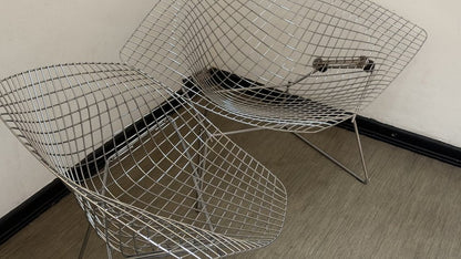 Set von 2 Stühle "Diamond Chair" 421 und 422 von Harry Bertoia für Knoll