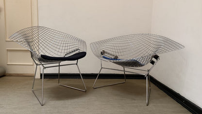 Set von 2 Stühle "Diamond Chair" 421 und 422 von Harry Bertoia für Knoll