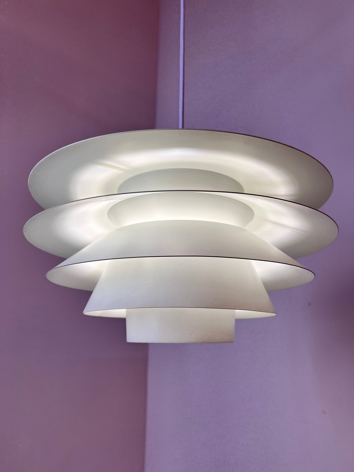 Lampe à lattes 'Verona' de Svend Middelboe pour Nordisk Solar