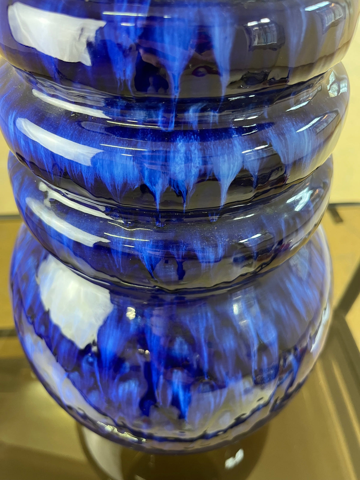 Vintage Vase 269-40 blau verlaufend von Scheurich