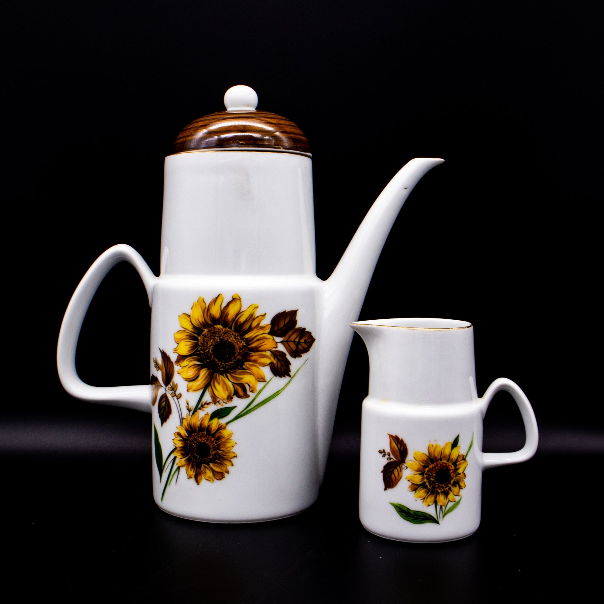 Vintage Kaffeeset Sonnenblume von EPIAG