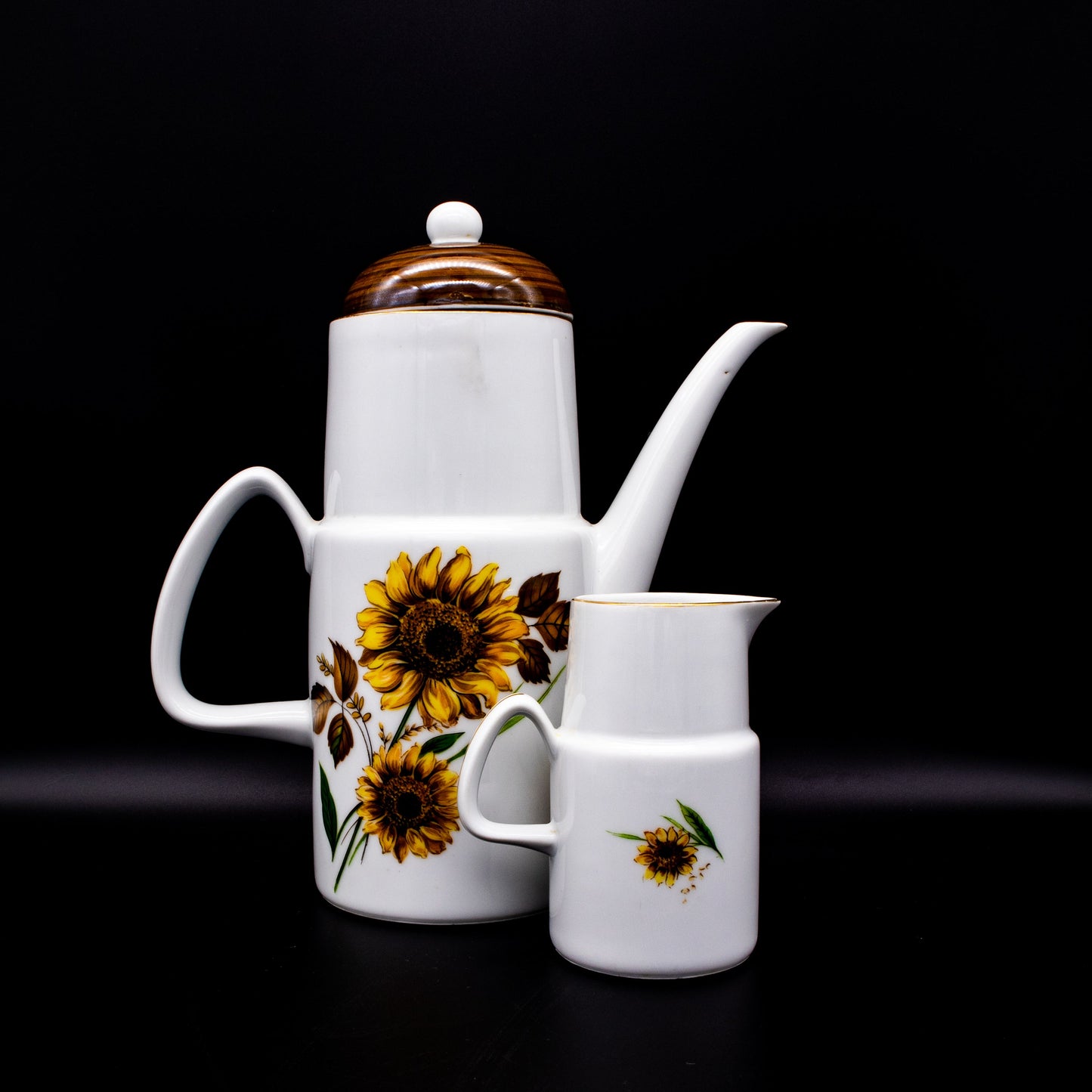 Vintage Kaffeeset Sonnenblume von EPIAG