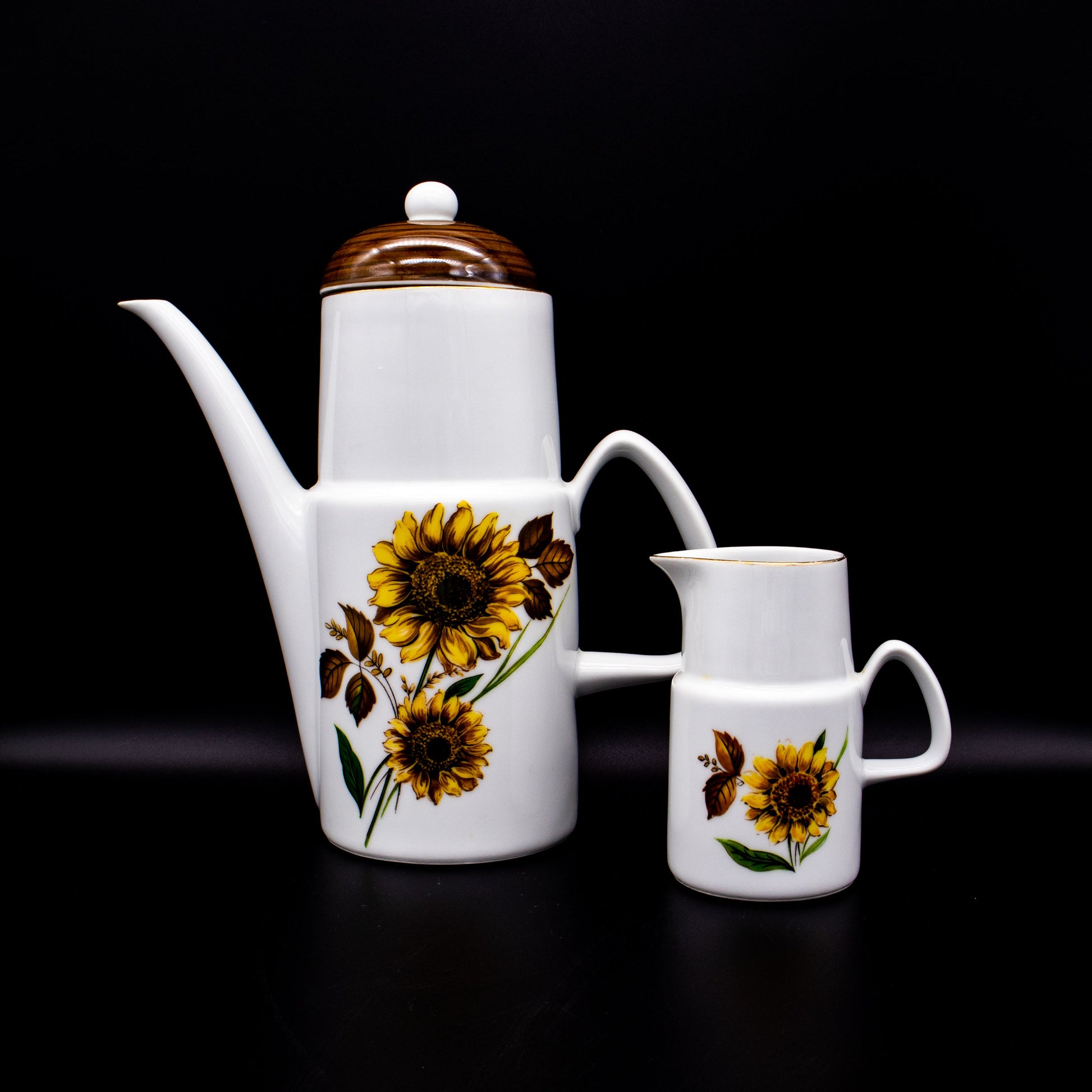 Vintage Kaffeeset Sonnenblume von EPIAG