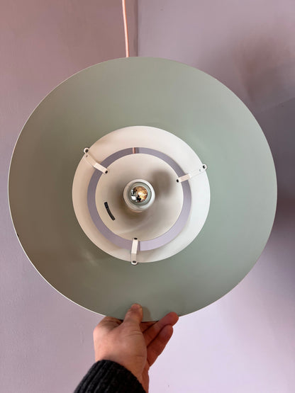 Vintage Lamellenlampe Zone von Jo Hammerborg für Fog und Mørup, weiß