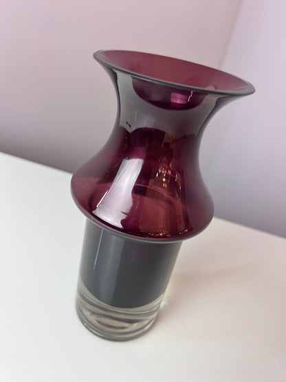 Vintage Vase lila Glas von Nanny Still für Riihimäen Lasi