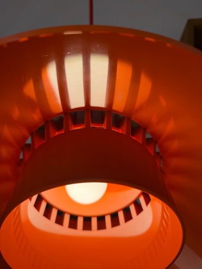 Hängelampe "Solar" orange von Svend Middelboe für Nordisk Solar Compagni