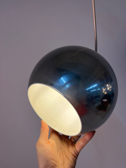 Vintage Pendelleuchte Topan von Verner Panton für &Tradition Chrom