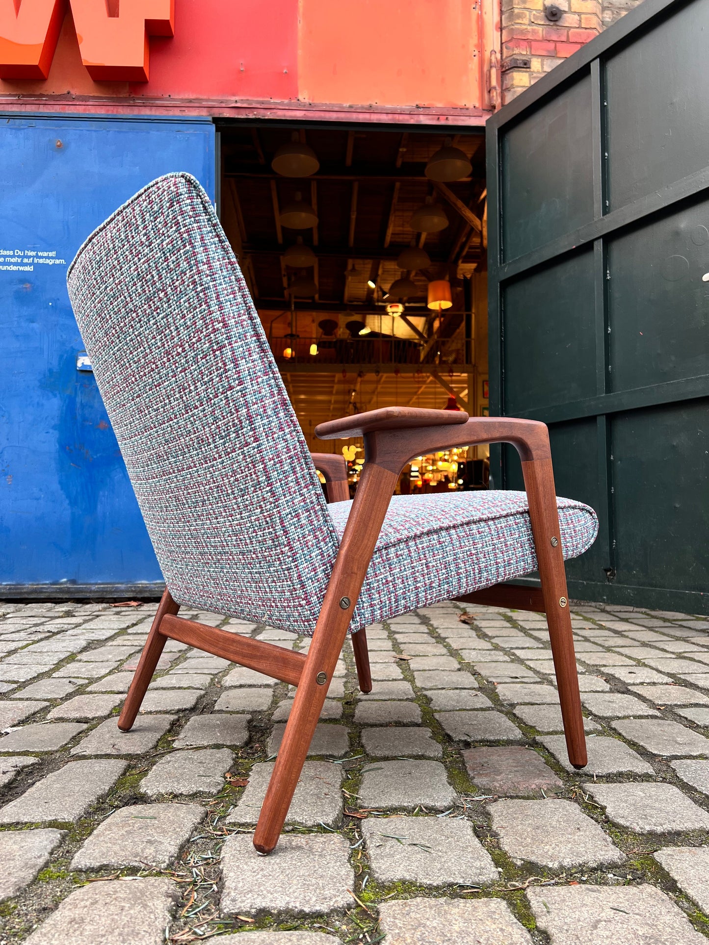 Vintage Lounge Chair Ruster von Yngve Ekström für Swedese, neu gepolstert