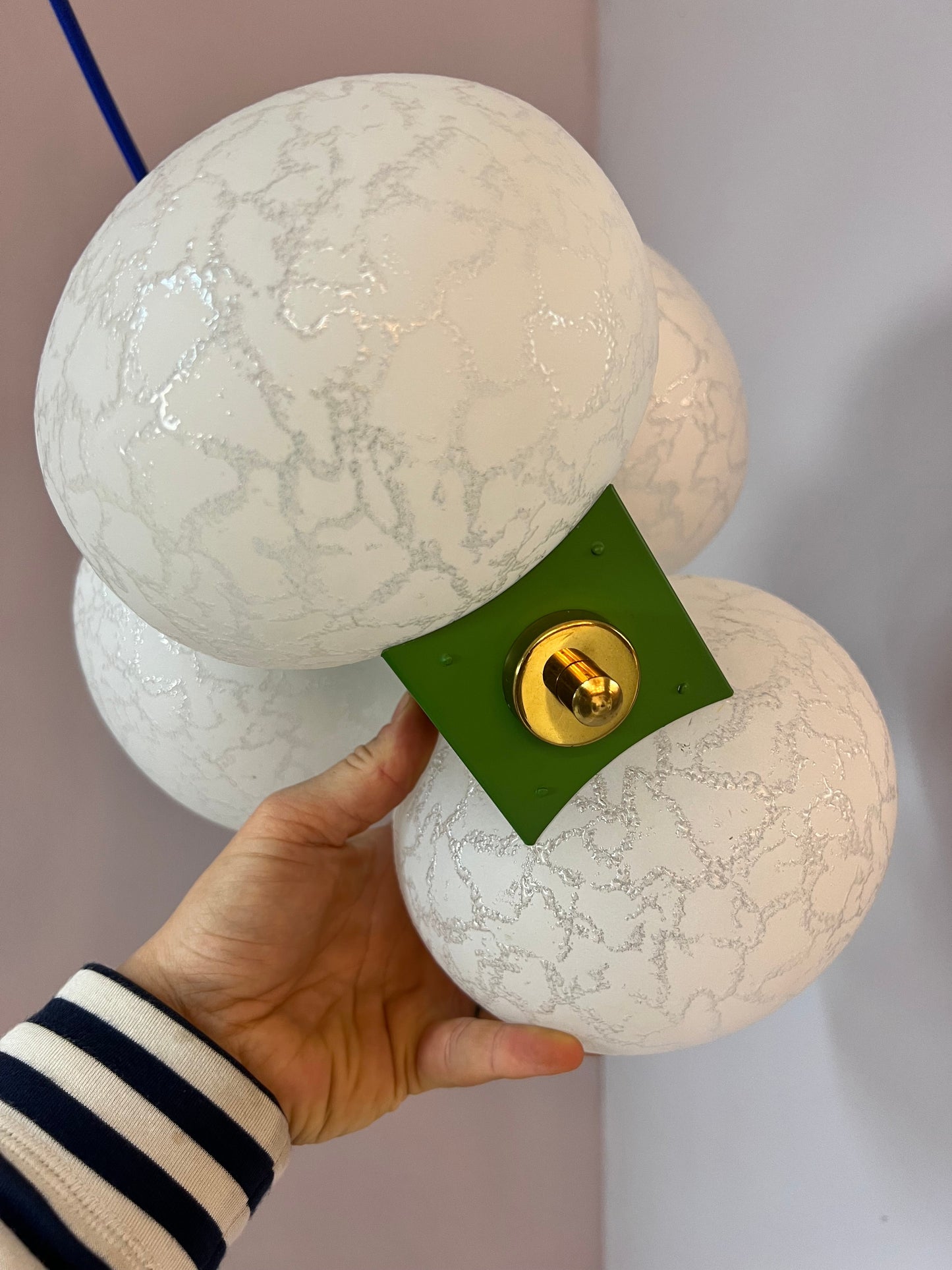 Vintage Hängelampe Space Age von Richard Essig