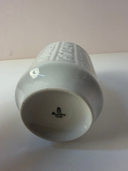 Vase "Zickzack" Porzellan weiß von Winterling Bavaria