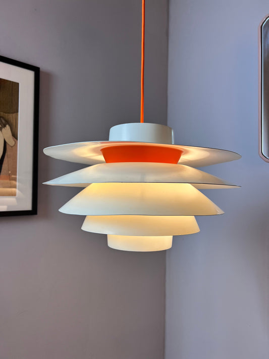 Vintage Hängelampe Verona von Svend Middelboe für Nordisk Solar