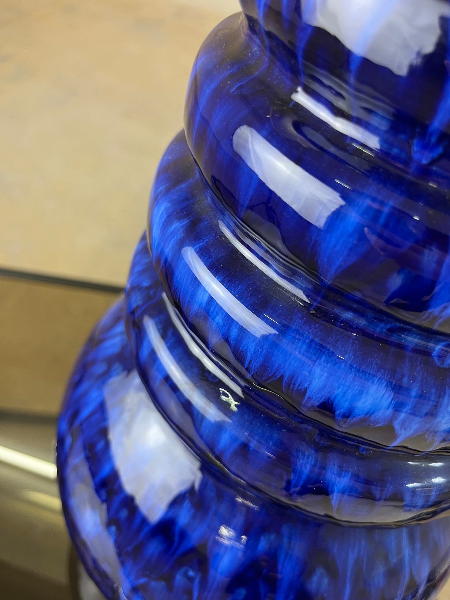 Vintage Vase 269-40 blau verlaufend von Scheurich