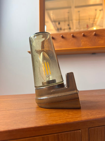 Wandlampe Modell 6080 Rauchglas von Sigvard Bernadotte für Ifö