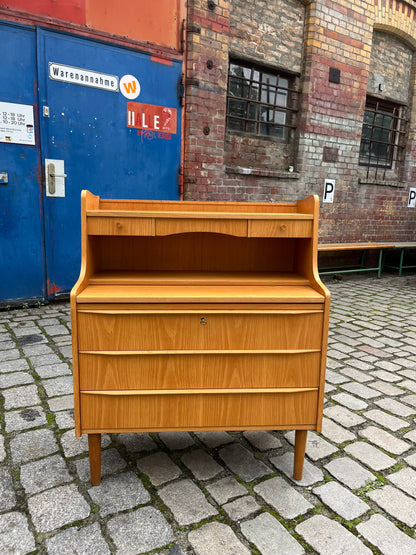 Secrétaire vintage avec miroir en chêne du Danemark