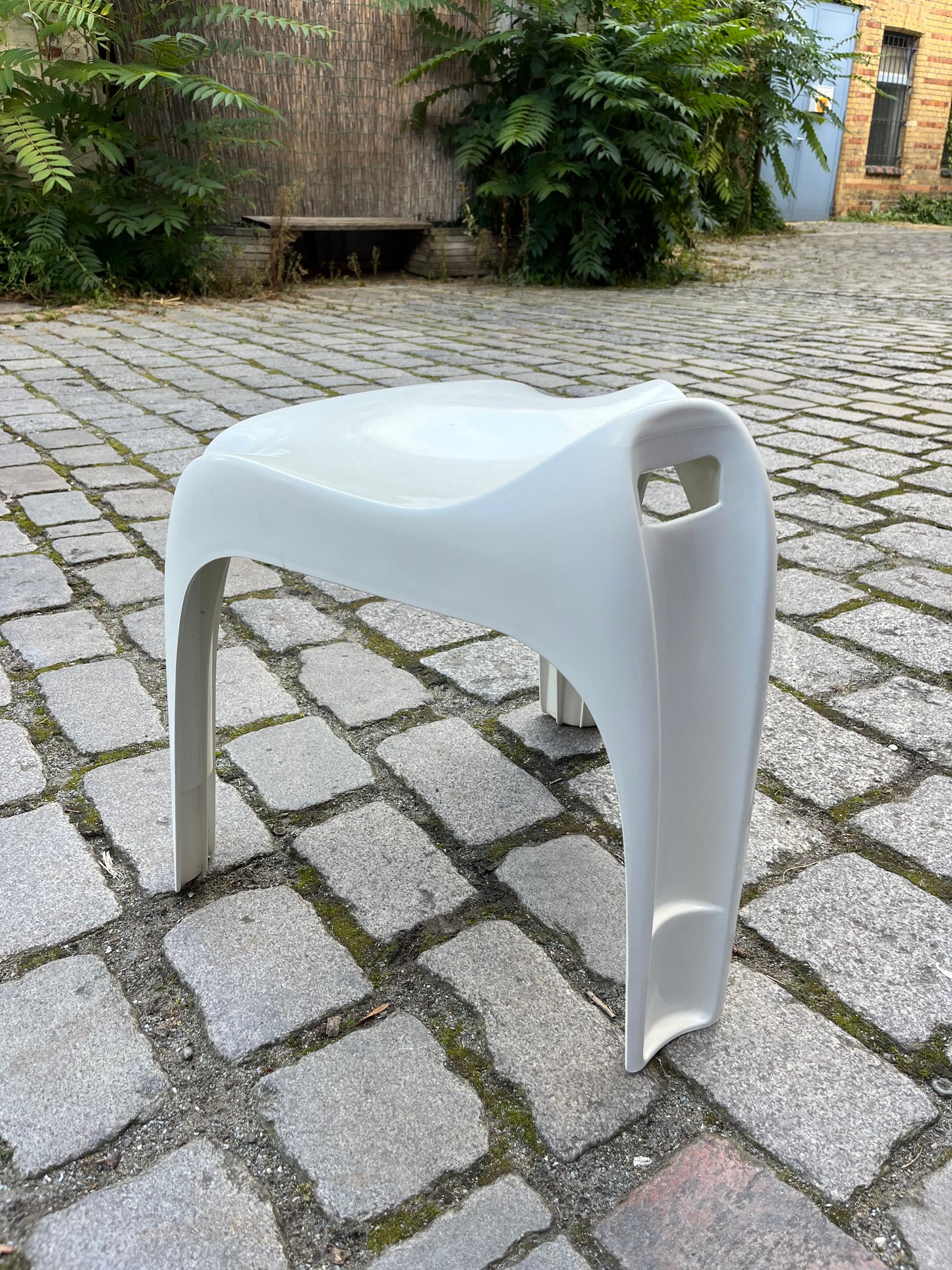 Stapelhocker Taboret weiß von Alexander Begge für Casala