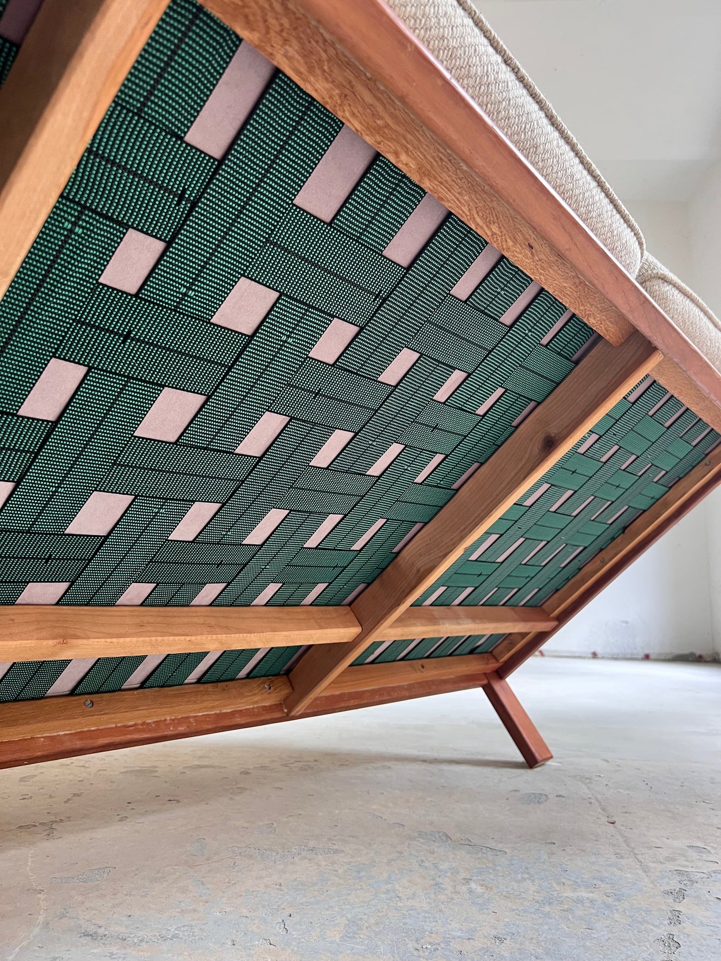 Vintage Sofa Teak und Wolle aus Dänemark