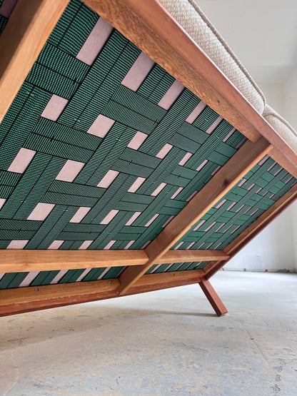 Vintage Sofa Teak und Wolle aus Dänemark