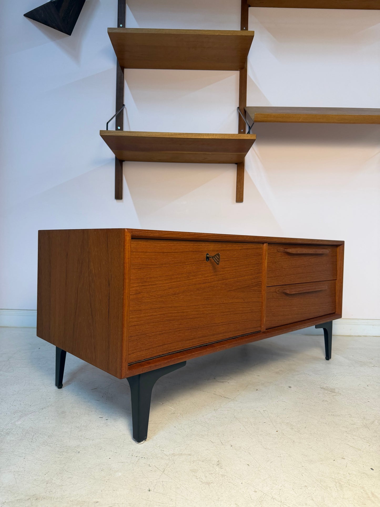 Vintage Lowboard Teak von Riestenpatt