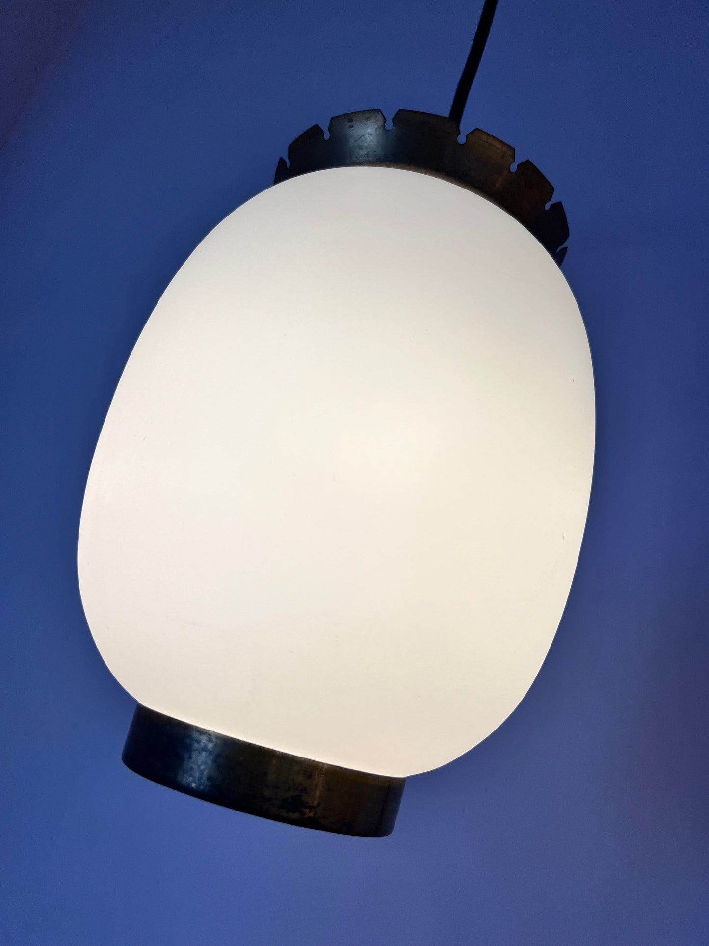 Hängelampe 'Kina' von Bent Karlby für Lyfa