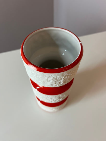 Vase 635/2 rot von Royal Porzellan Bavaria KPM