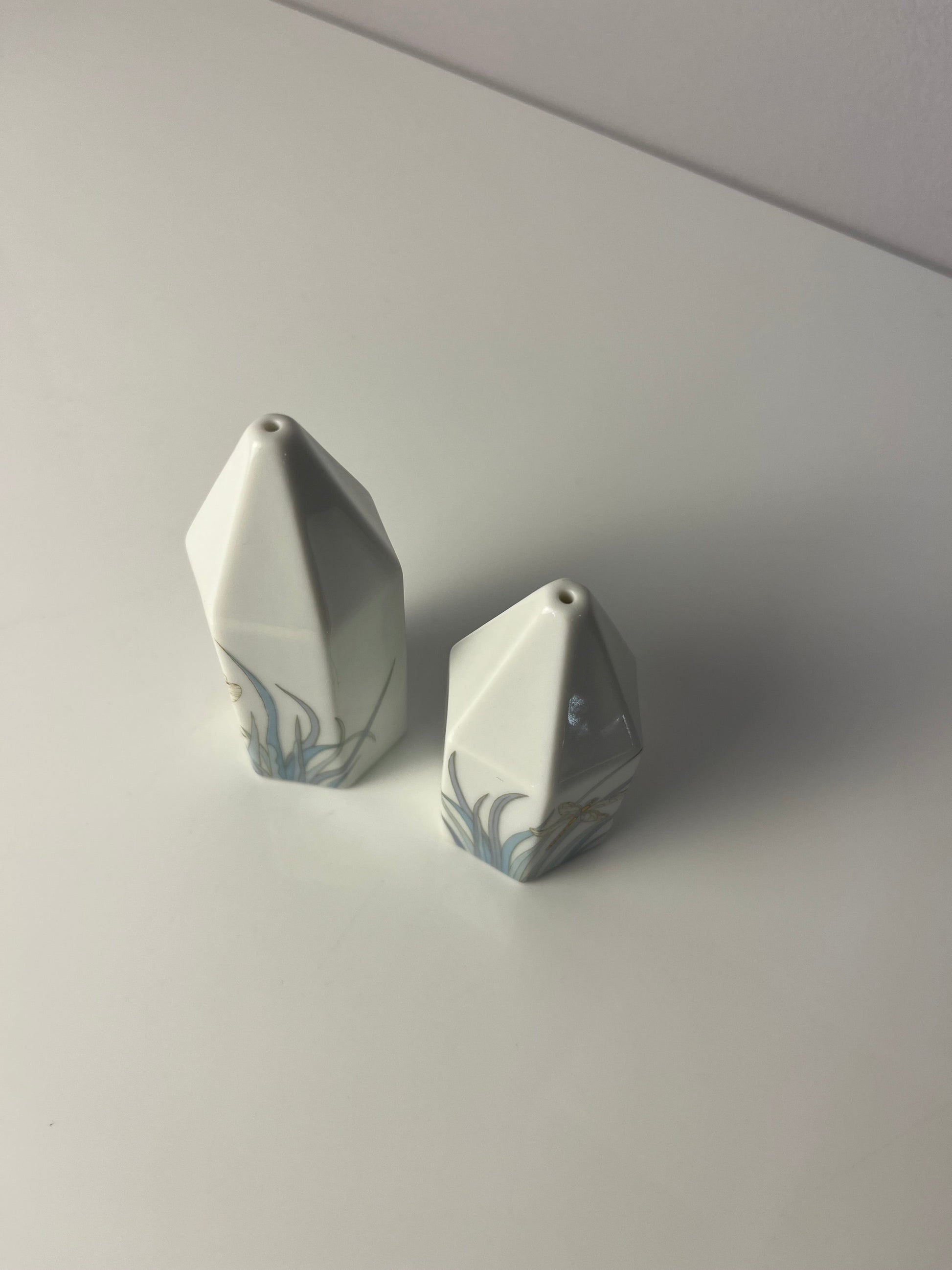 Vintage Set Salz und Pfefferstreuer Polygon Libelle von Tapio Wirkkala für Rosenthal