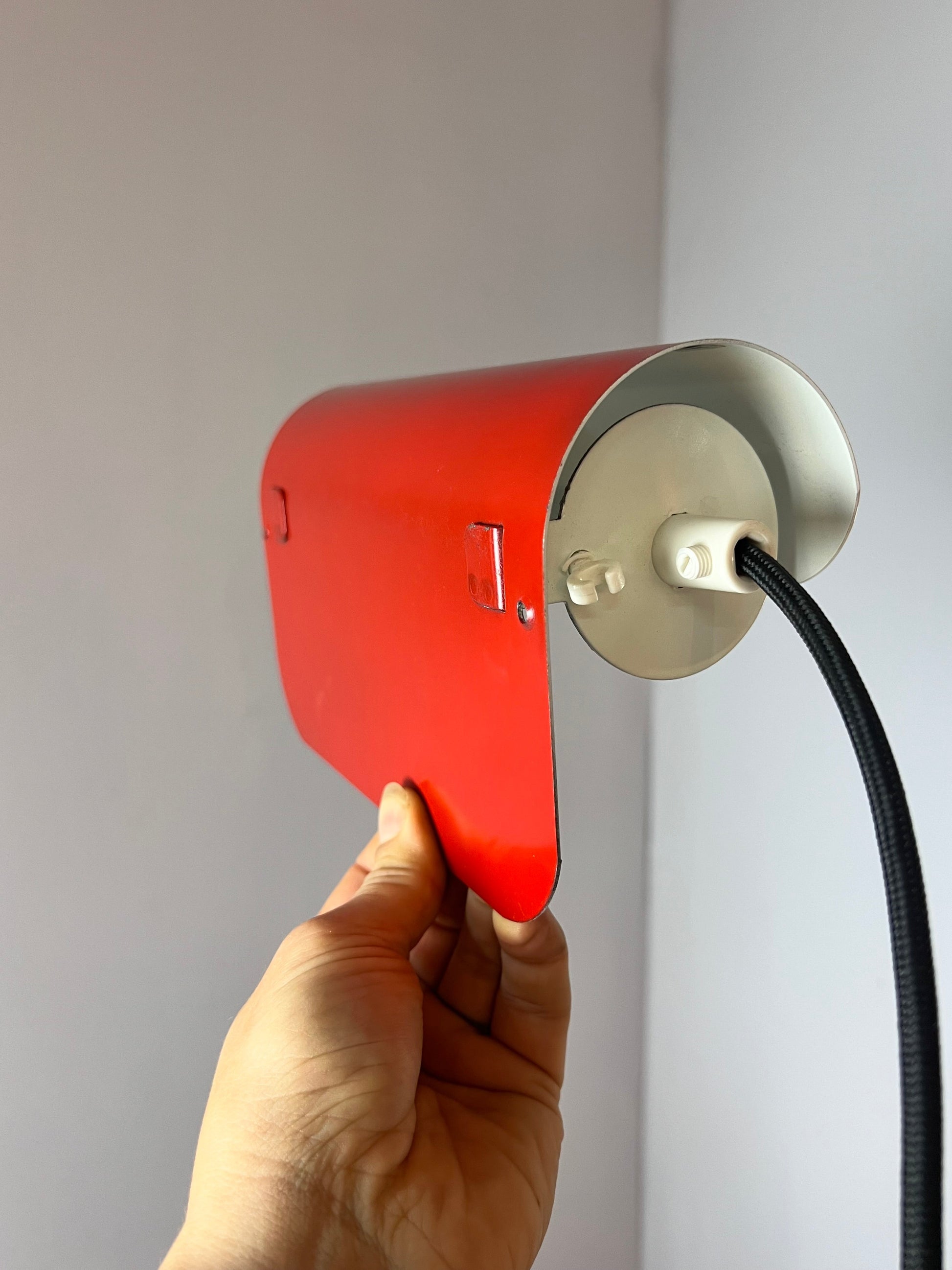 Vintage Wandlampe rot von Aneta Set von 2