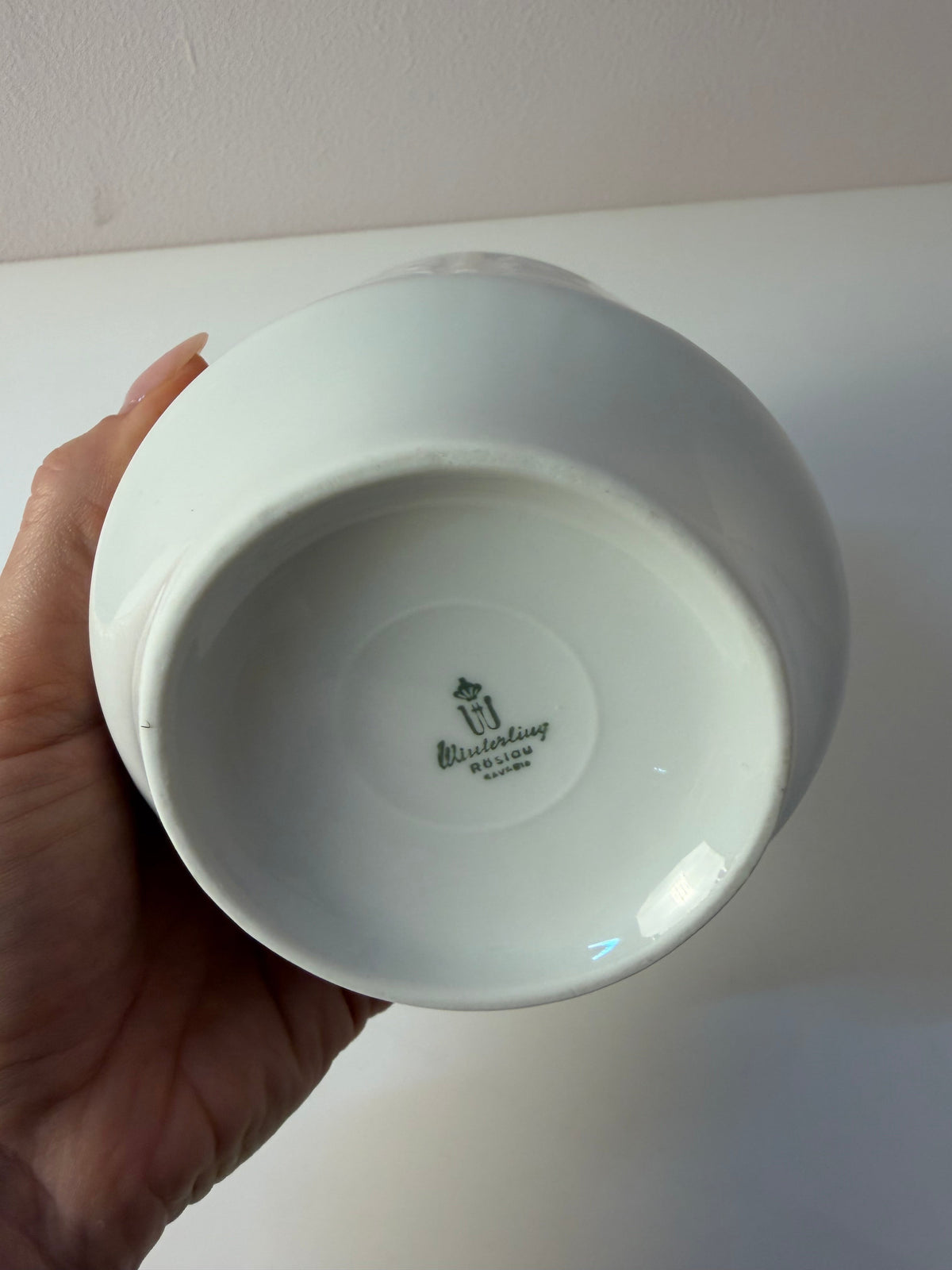 Vase "Zickzack" Porzellan weiß von Winterling Bavaria
