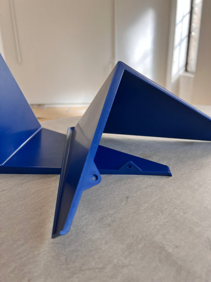 Étagère vintage « Papillon » bleue par Paul Cadovius, lot de 2