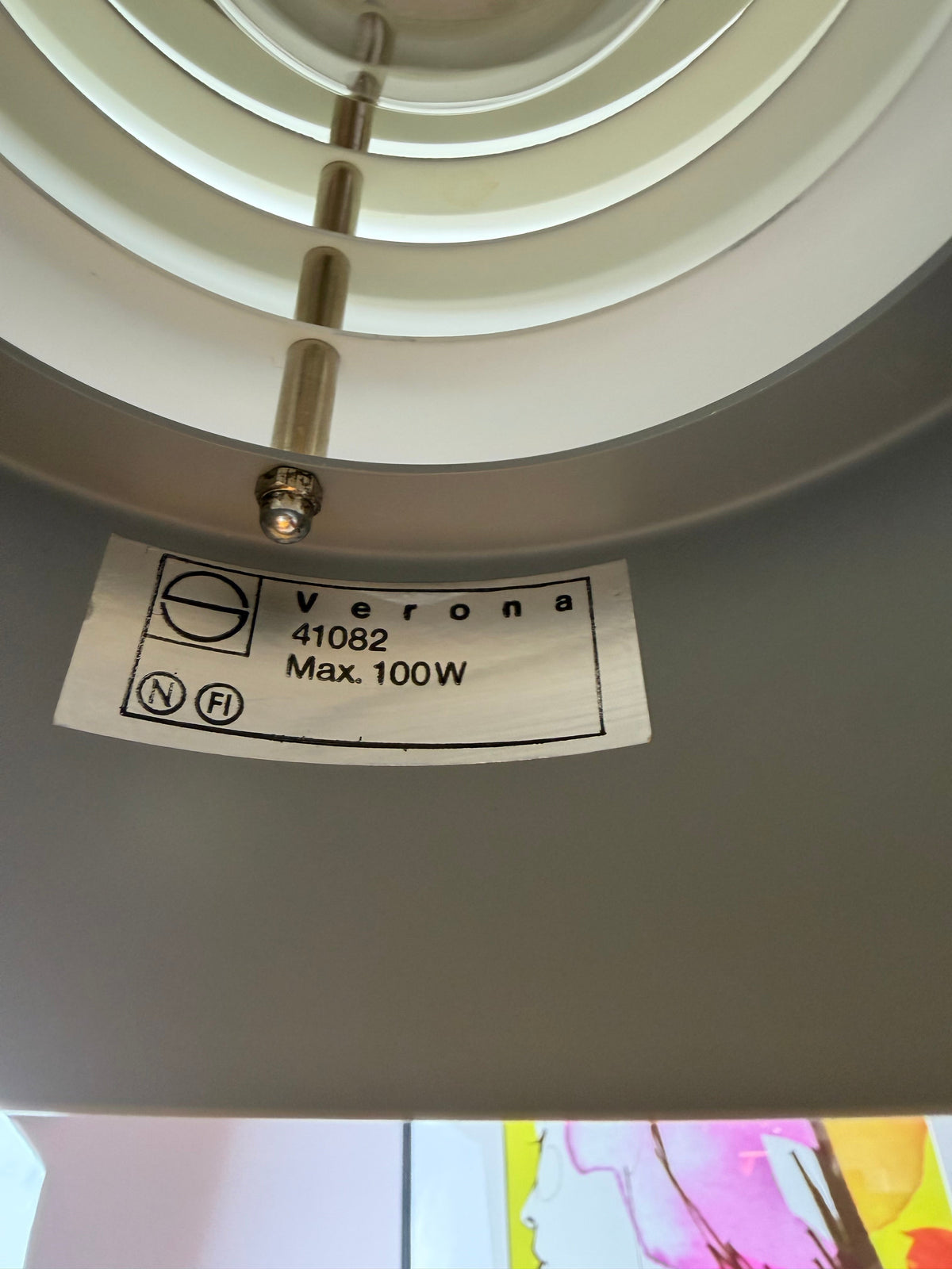 Vintage Hängelampe Verona von Svend Middelboe für Nordisk Solar