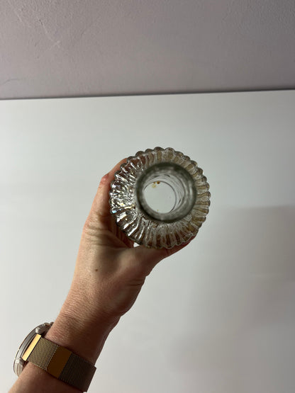 Vintage Vase Eisglas von Timo Sarpaneva für Iittala