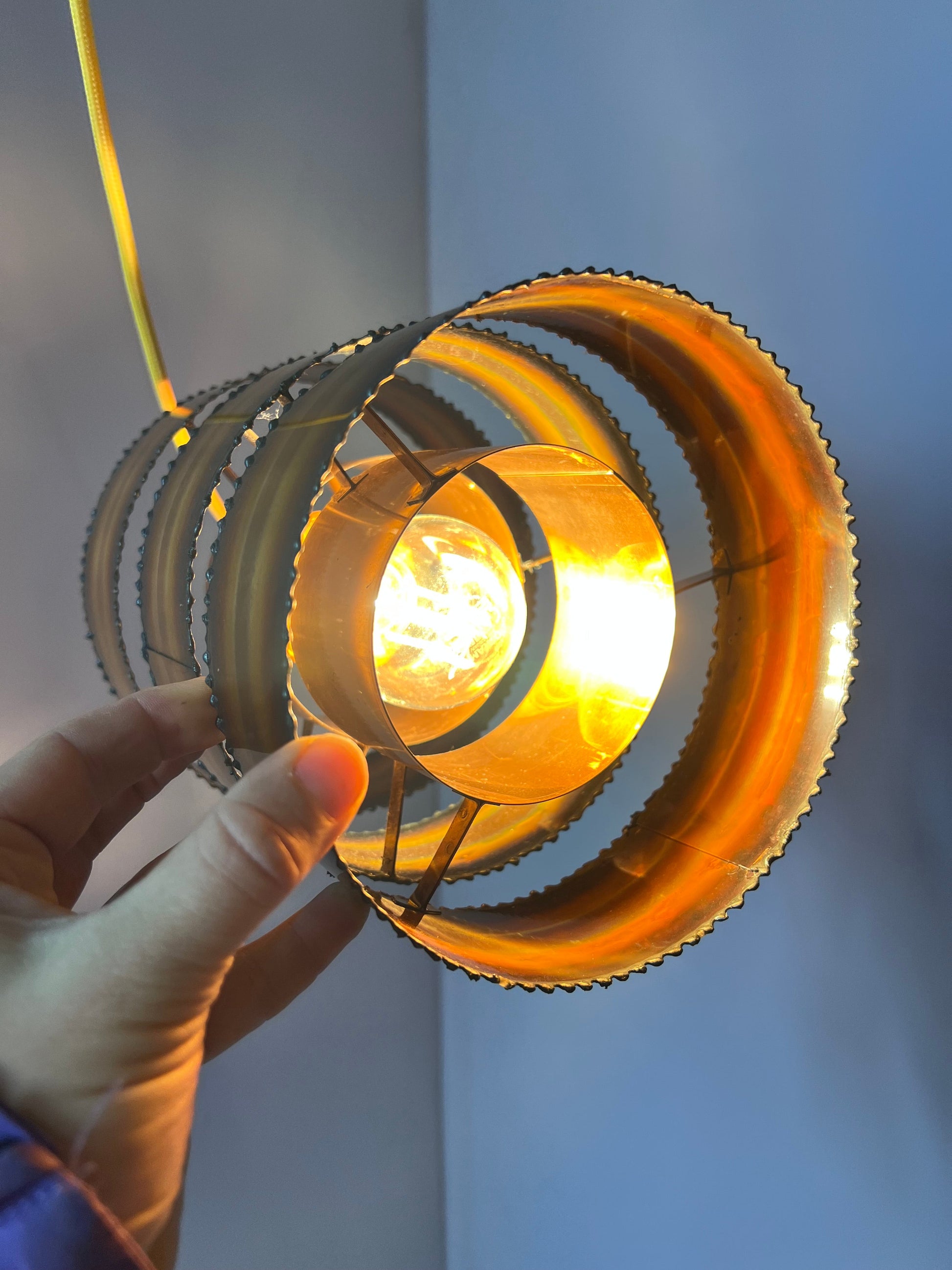 Vintage Hängelampe von Svend Aage Holm Sørensen für Holm-Sørensen und Co, Kupfer