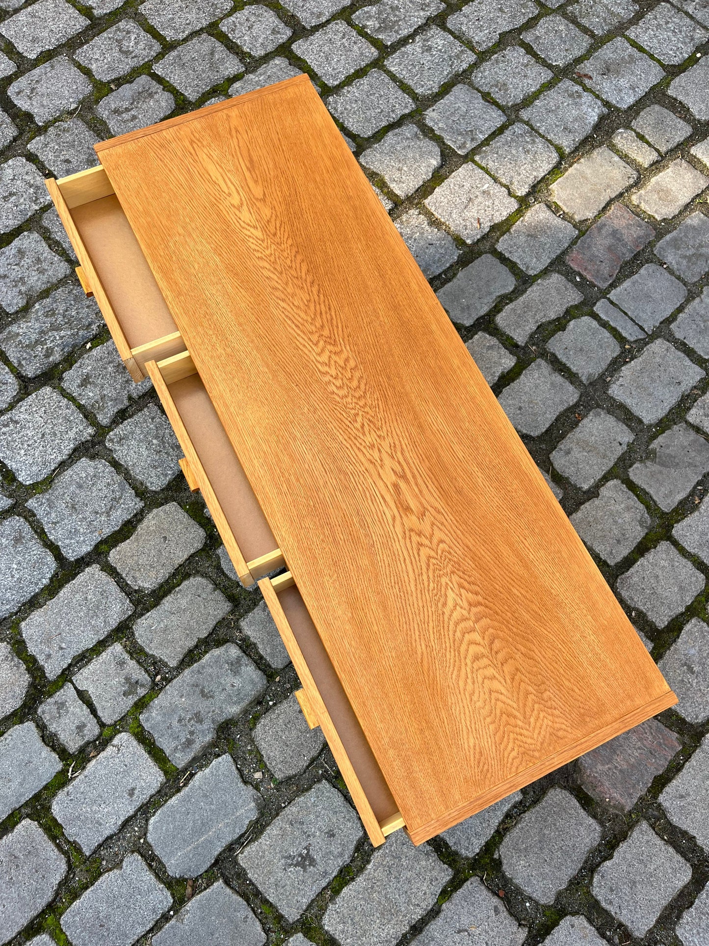 Vintage Lowboard aus Eiche, Dänemark 60er Jahre