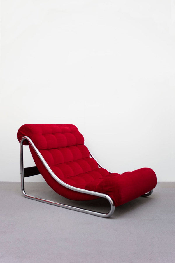 Fauteuil lounge vintage Impala par Gillis Lundgren pour IKEA Rouge Lot de 2