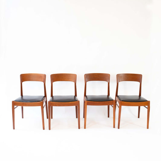 Vintage Stuhl Set von 6 von Henry Kjaernulf für Korup Stolefabrik