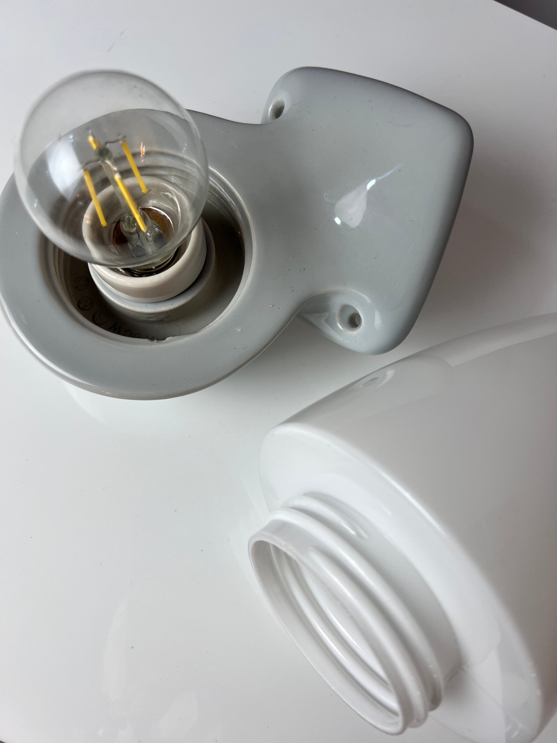 Vintage Wandlampe Modell 6030 grau von Sigvard Bernadotte für Ifö