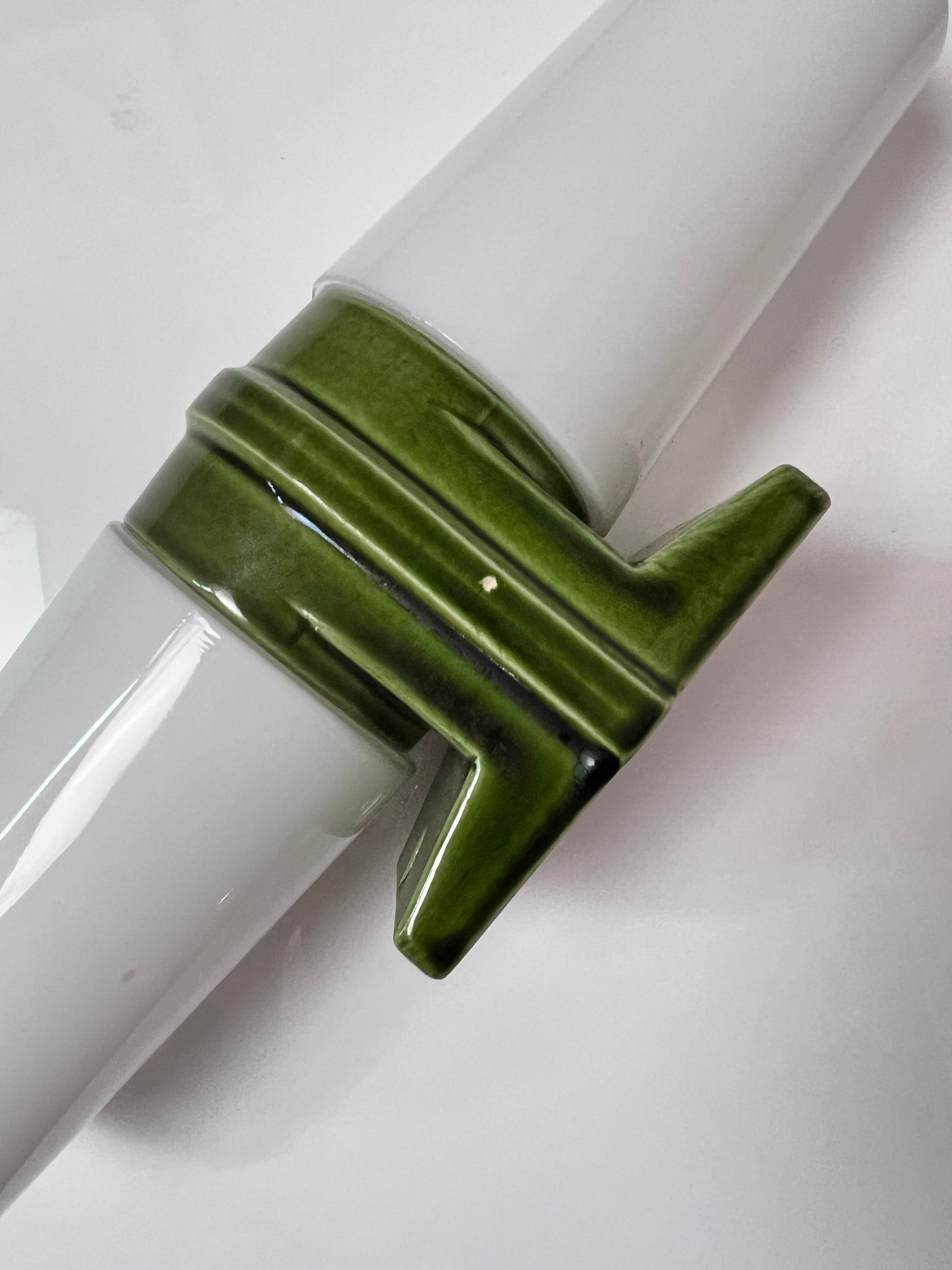 Vintage Doppelleuchte Modell 6065 grün von Sigvard Bernadotte für Ifö