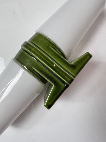 Vintage Doppelleuchte Modell 6065 grün von Sigvard Bernadotte für Ifö