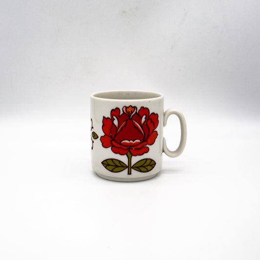 Vintage Kaffeetasse Rose aus Porzellan, 1970er Jahre