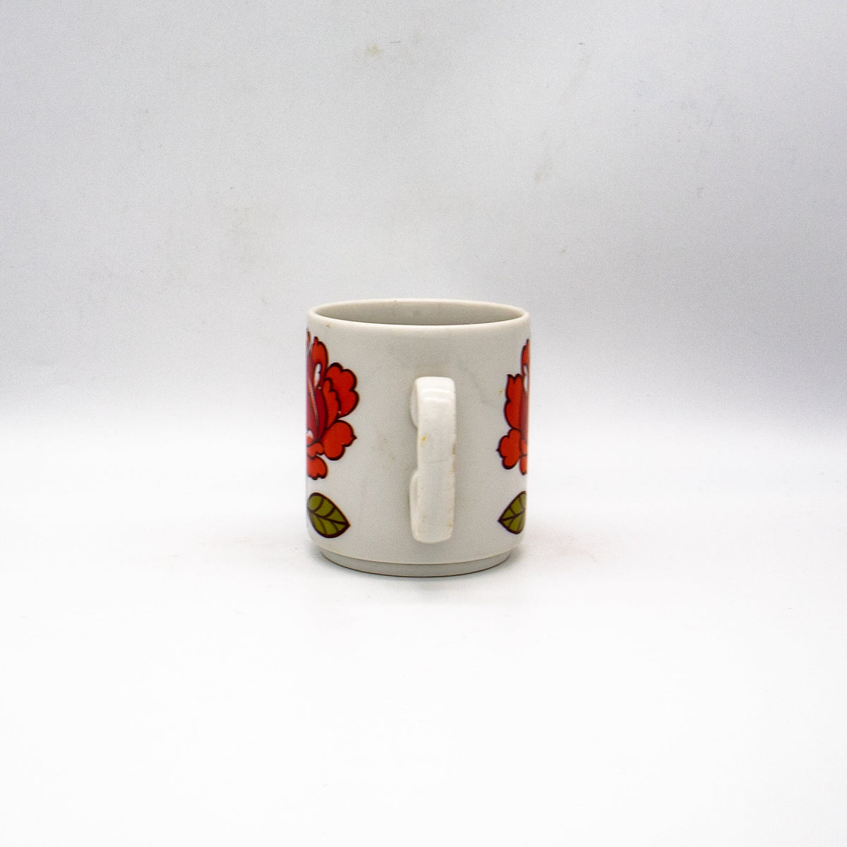 Vintage Kaffeetasse Rose aus Porzellan, 1970er Jahre