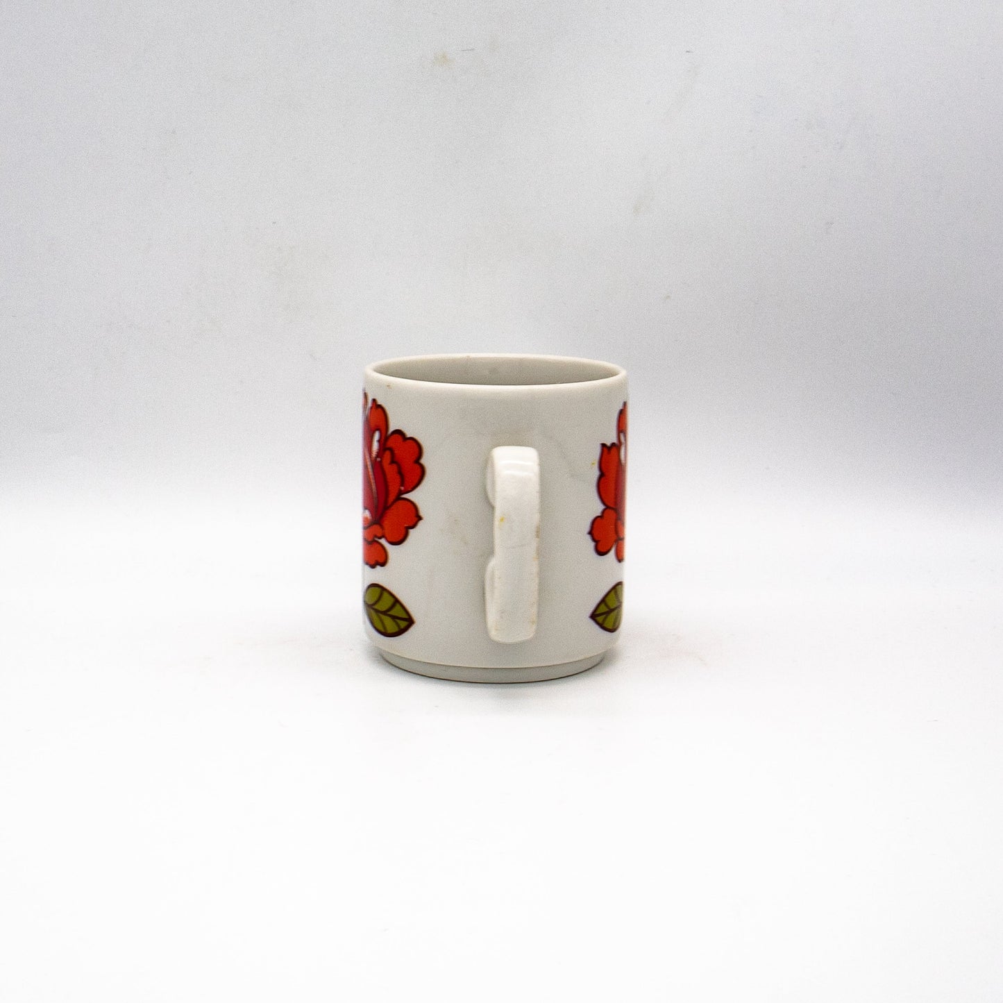 Vintage Kaffeetasse Rose aus Porzellan, 1970er Jahre