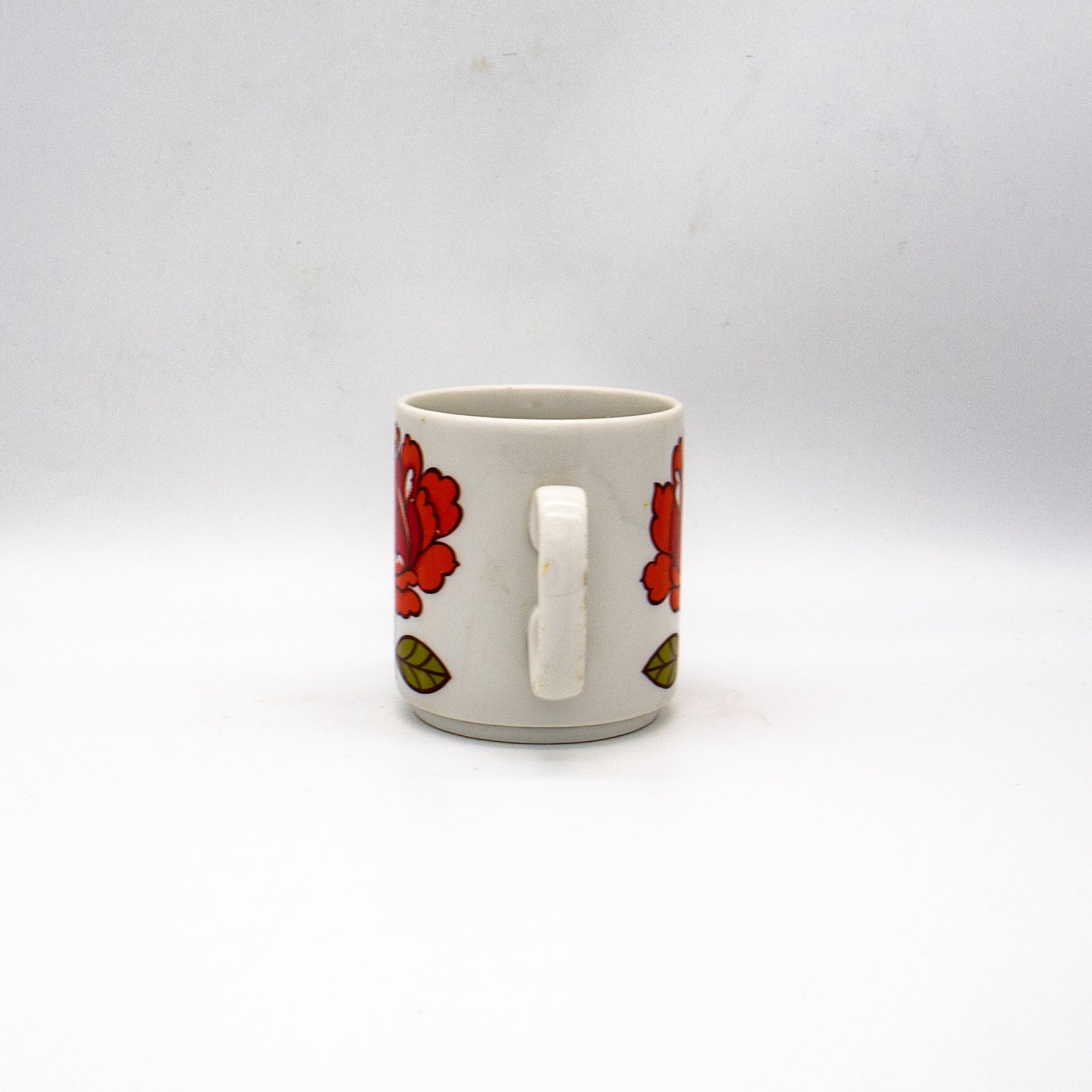 Vintage Kaffeetasse Rose aus Porzellan, 1970er Jahre