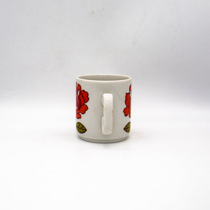 Vintage Kaffeetasse Rose aus Porzellan, 1970er Jahre