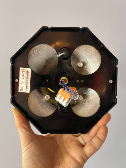 Vintage head mirror wall lamp 6606/09 by STAFF