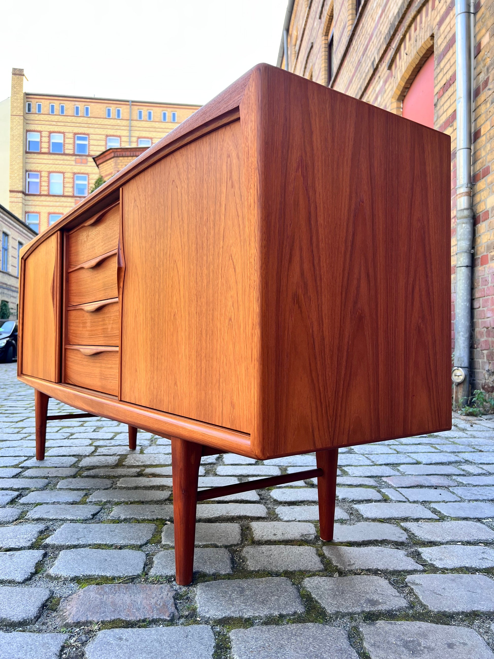 Vintage Sideboard Teak von Heinrich Riestenpatt für rt Möbel